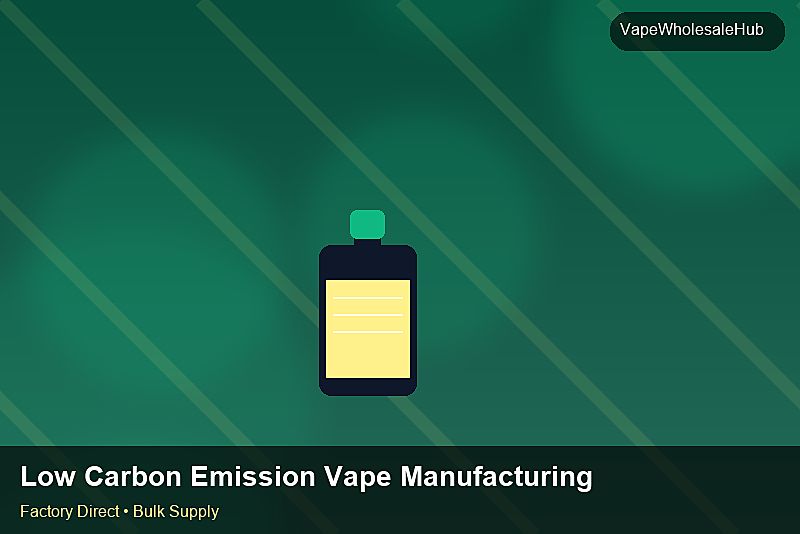 Low Carbon Emission Vape Manufacturing Bulk — Low Carbon Emission Vape Manufacturing Bulk: Quality Inspection Checklist | 2026 Edition photo 1