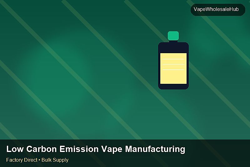 Low Carbon Emission Vape Manufacturing Bulk — Low Carbon Emission Vape Manufacturing Bulk: Certifications & MSDS | 2026 Edition photo 1