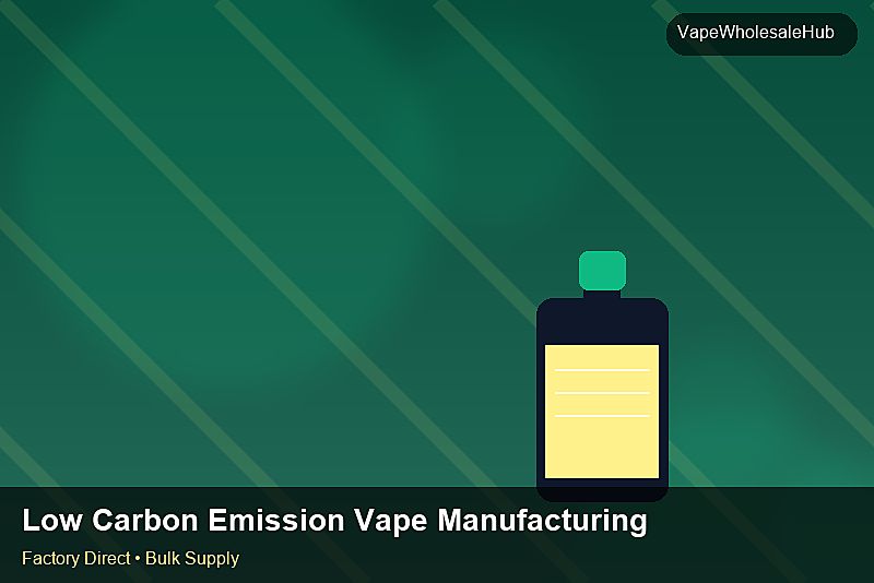 Low Carbon Emission Vape Manufacturing Bulk — Low Carbon Emission Vape Manufacturing Bulk: Sustainability | 2026 Edition photo 1