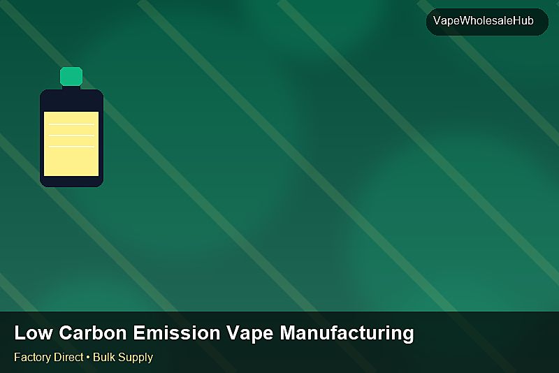 Low Carbon Emission Vape Manufacturing Bulk — Low Carbon Emission Vape Manufacturing Bulk: Eco-Friendly Materials | 2026 Edition photo 1