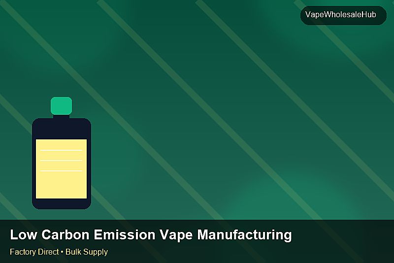 Low Carbon Emission Vape Manufacturing Bulk — Low Carbon Emission Vape Manufacturing Bulk: ROI Analysis | 2026 Edition photo 1